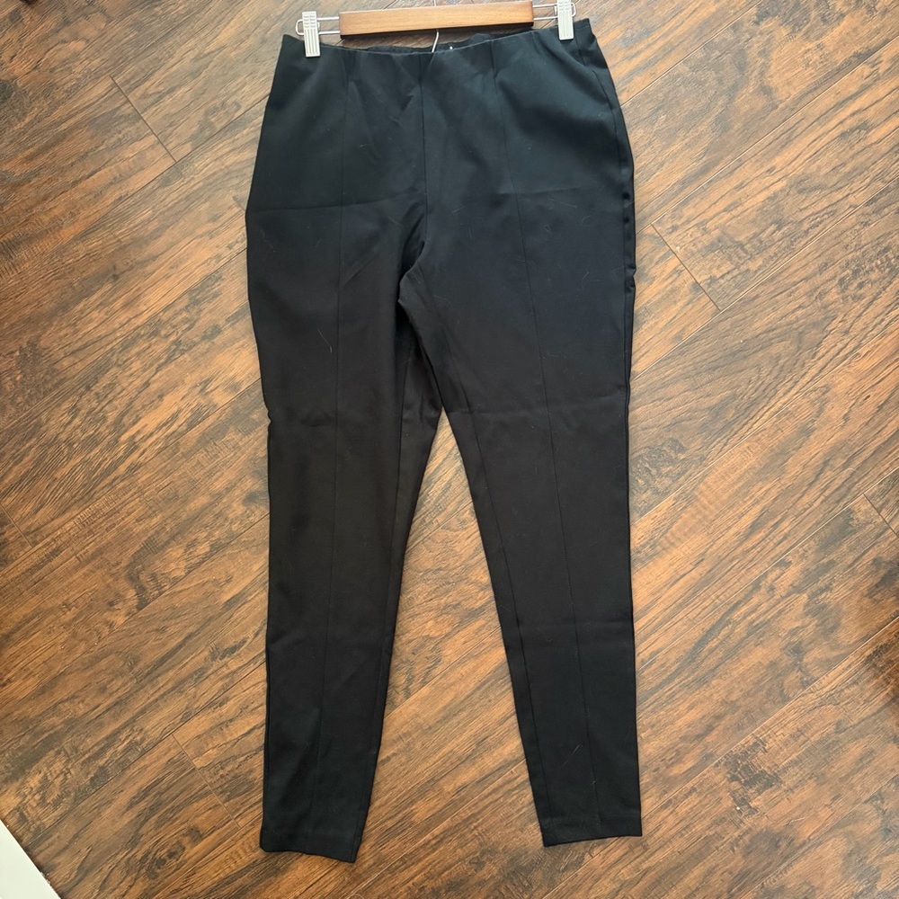 J. Jill Pointe Black Elastic Waist Leggings - Picture 2 of 9